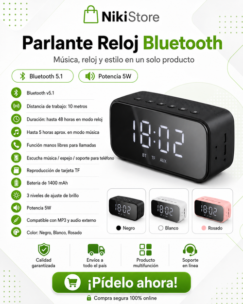 PARLANTE DESPERTADOR P6